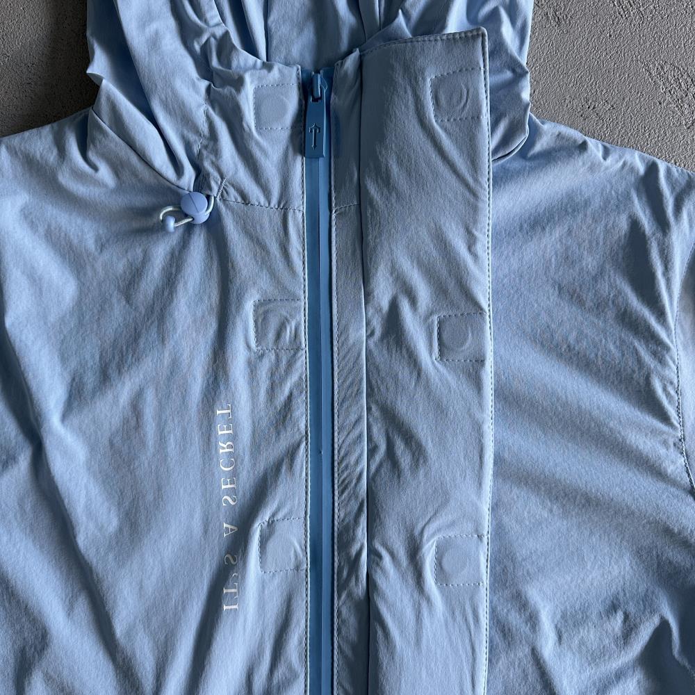 TS Decoded Windbreaker Jacket - Light Blue