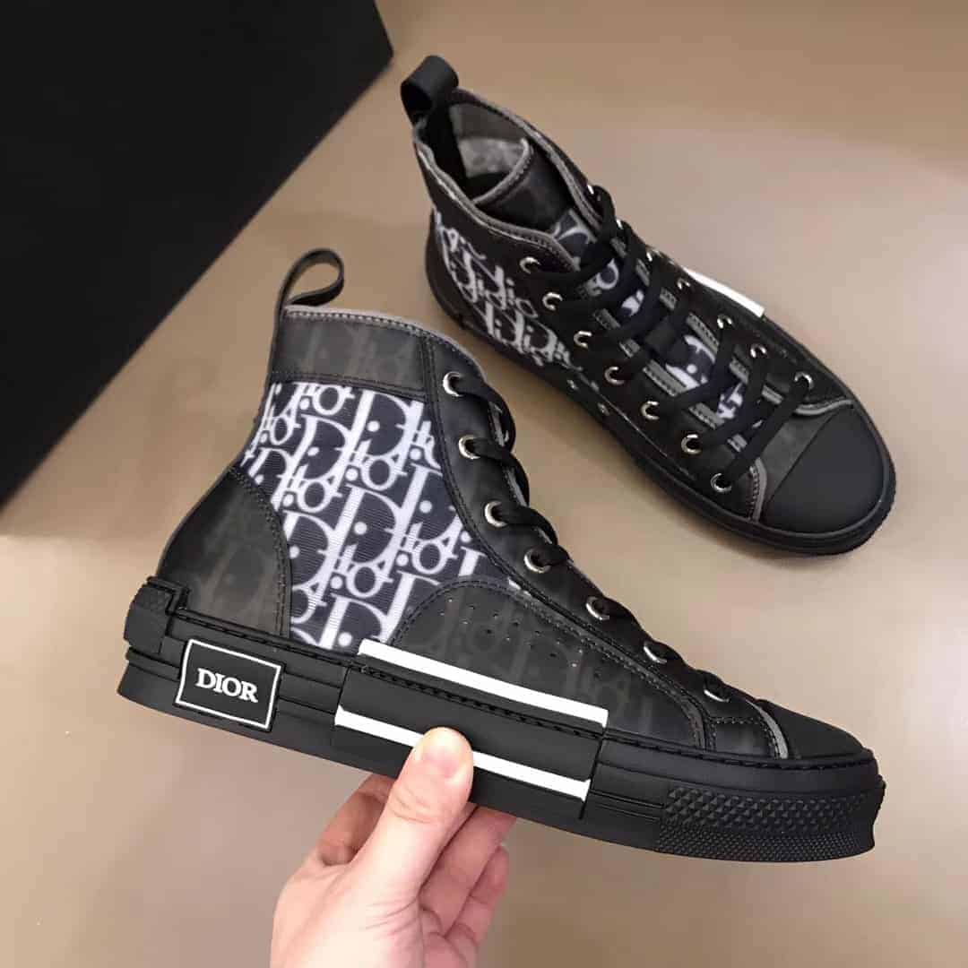 Dior B23 High-Top Shoes - Black