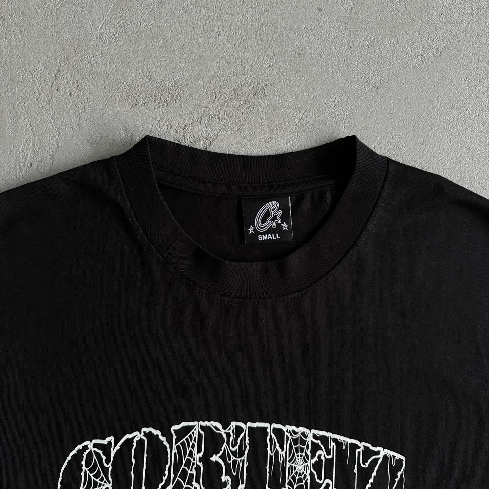 Crtez Spider Webb T-Shirt - Black
