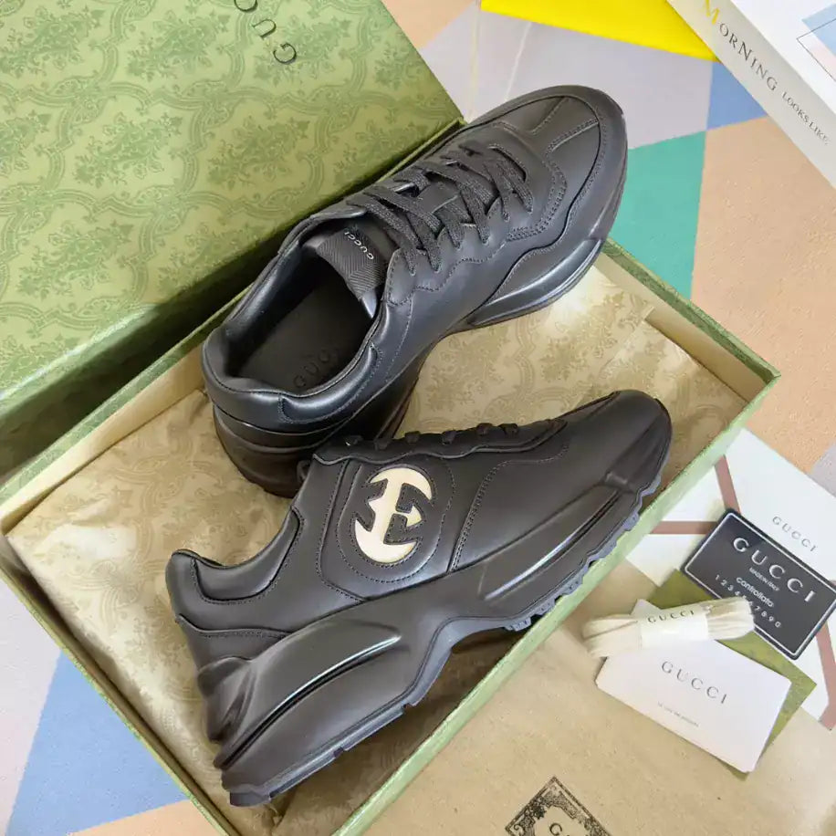Gucci Rhyton Sneakers - Black