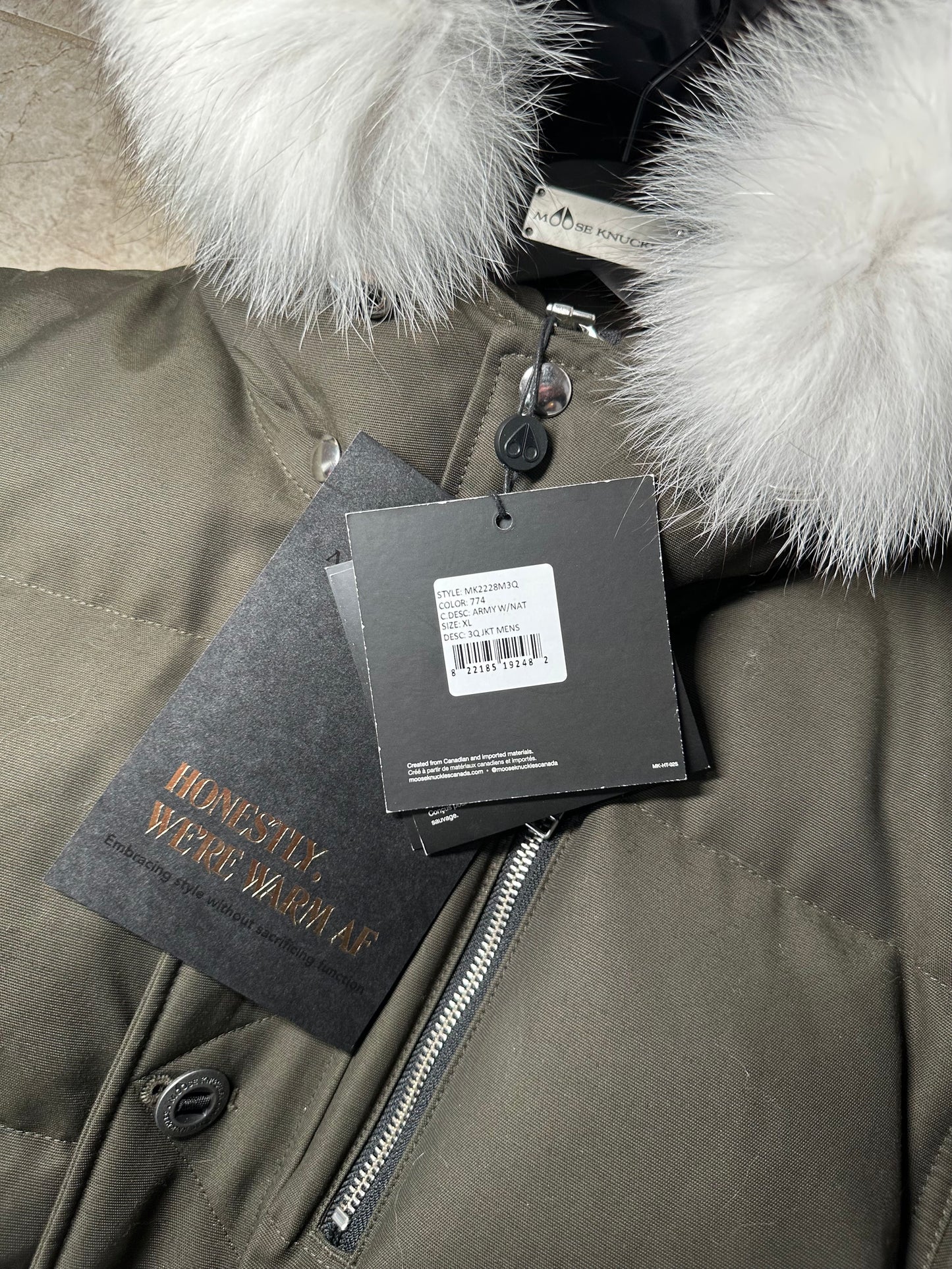 Moose Knuckle Shearling 3Q Jacket - XL