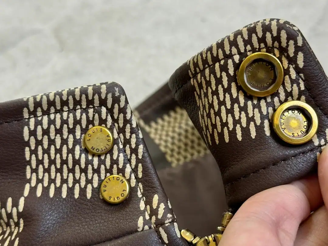 LV Damier Leather Harrington Jacket - Brown