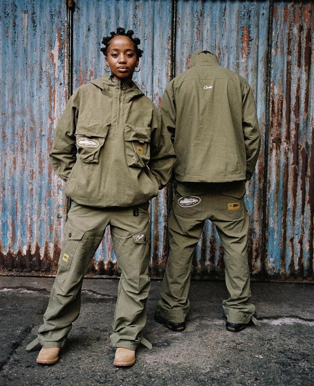 Crtez Slant Pocket Pants - Military Green