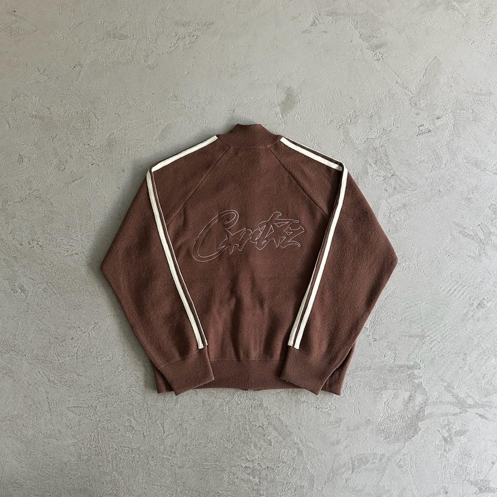 Crtez Knit Up Zip-Up Fleece - Brown