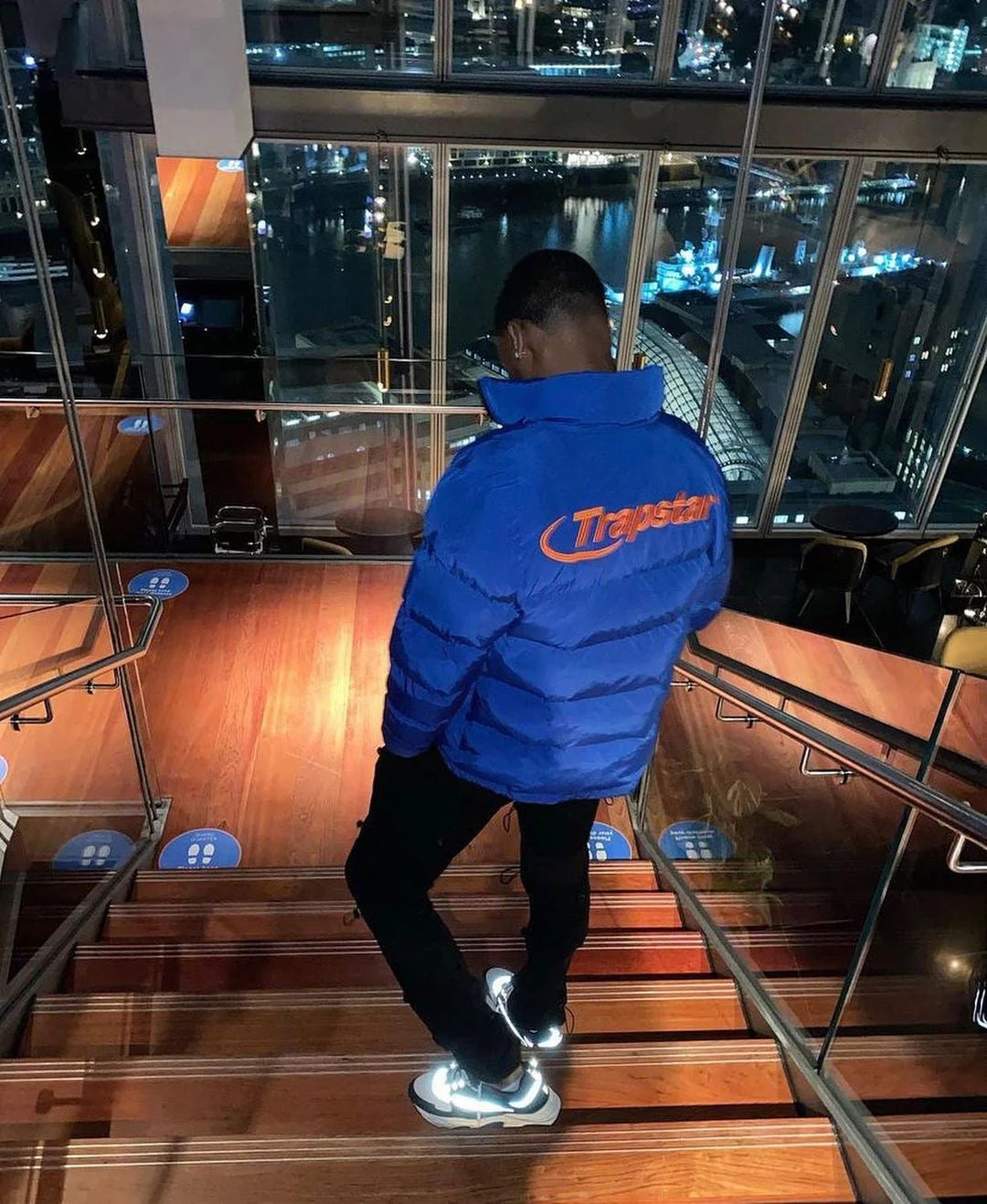 TS Hyperdrive Puffer Jacket - Orange Logo