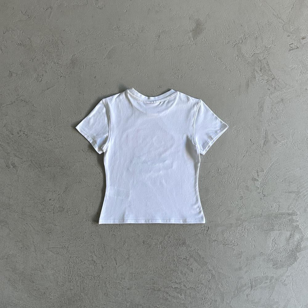 Syn Cat Lady T-Shirt - White/Blue