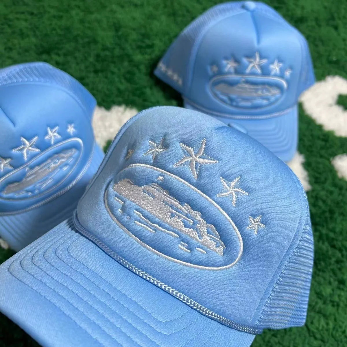 Crtez 5 Star Embroidery Trucker Caps
