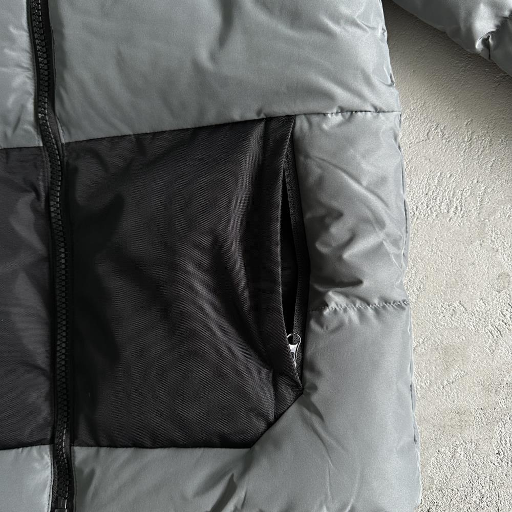TS Decoded Puffer Jacket - Grey/Black