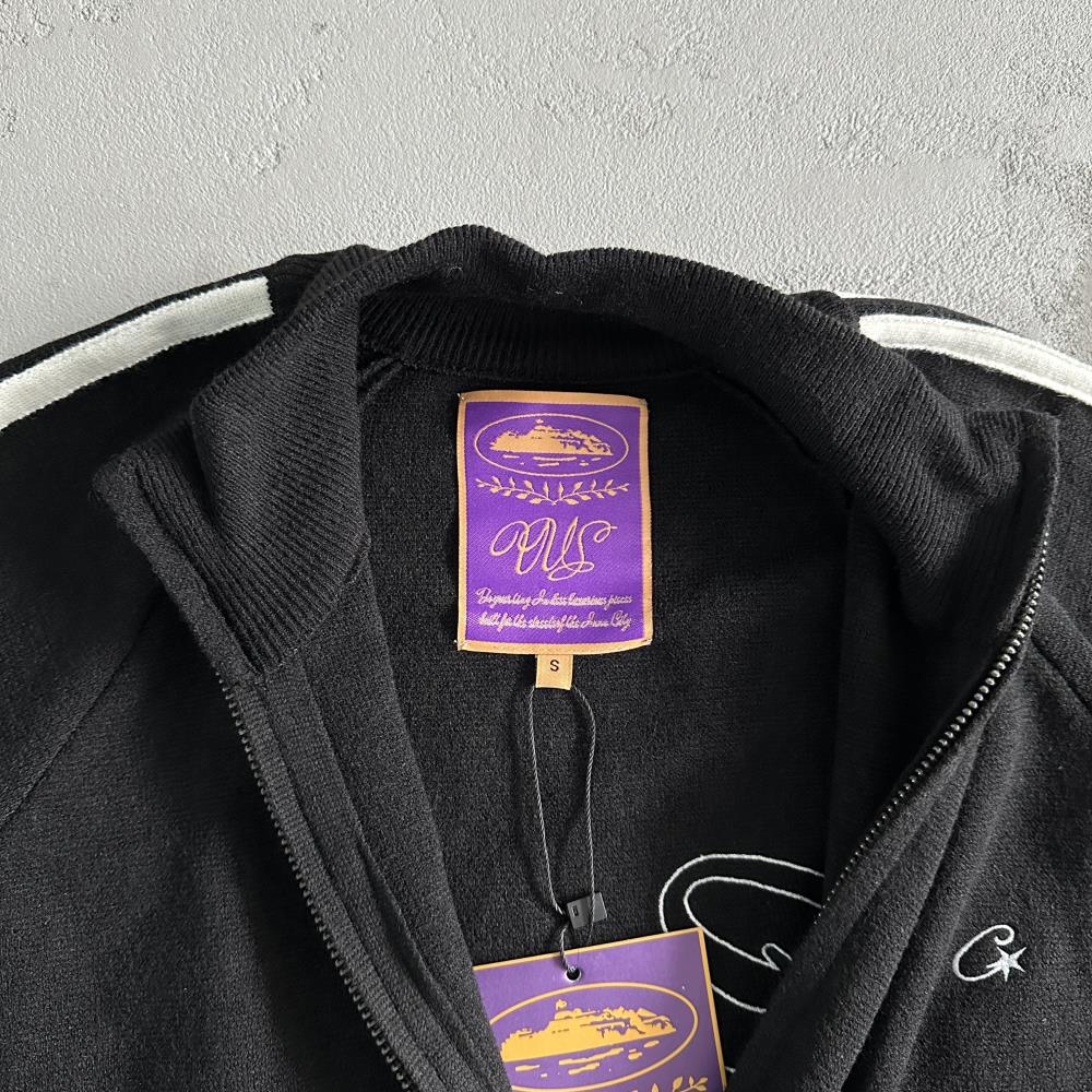 Crtez Knit Zip-Up Fleece - Black