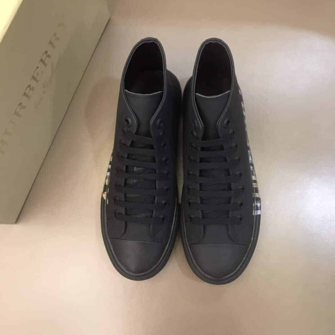Burberry High Top Sneakers - Black