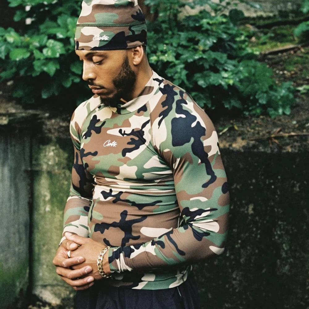 Crtez Litework Compression Top - Camo