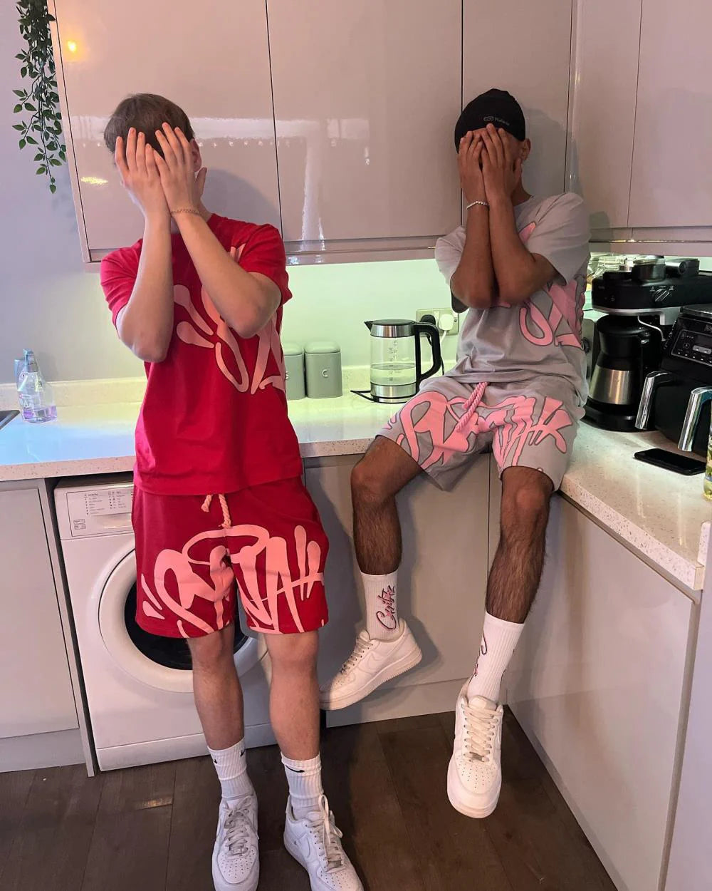 Syn T-Shirt & Shorts Set - Red