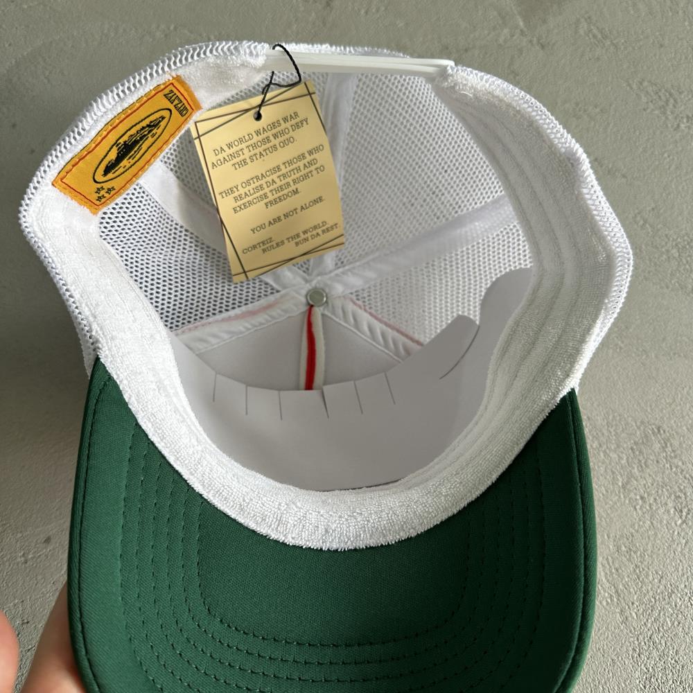 Crtez Trucker Cap - Green/Red/White