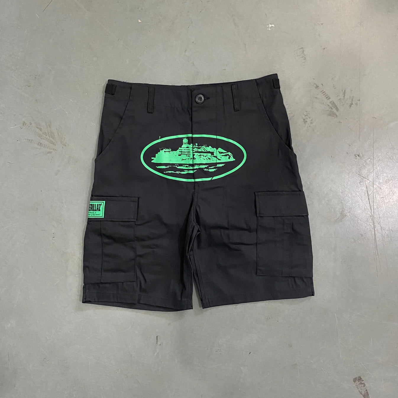 Crtez Mula Guerrillaz Shorts - Black/Green