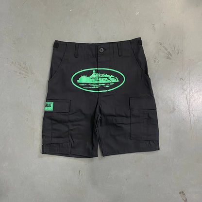 Crtez Mula Guerrillaz Shorts - Black/Green