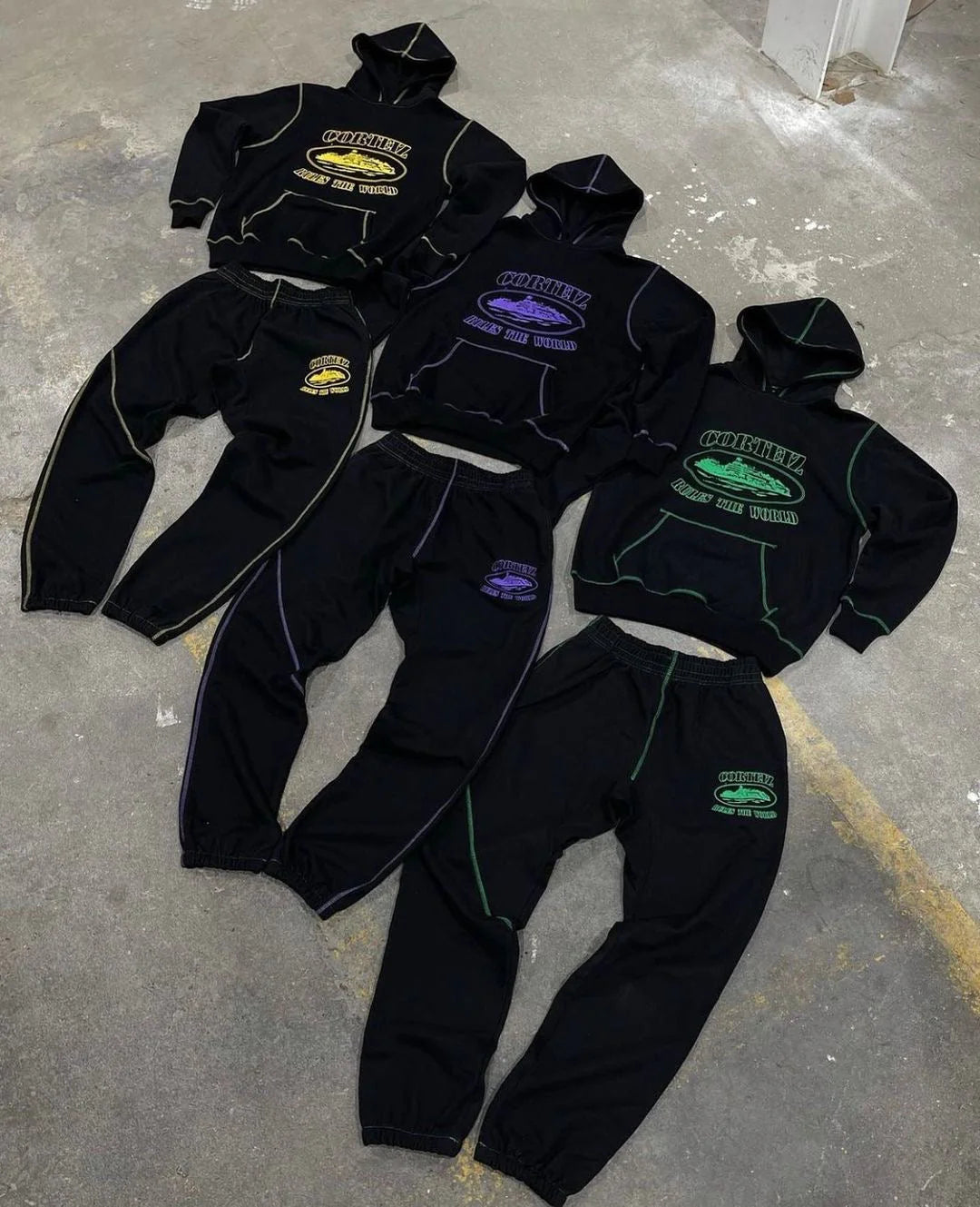 Crtez Alcatraz Hoodie - Black/Yellow