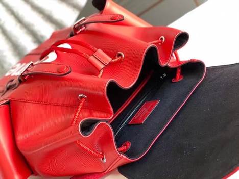 LV X Supreme Christopher PM Backpack - Red