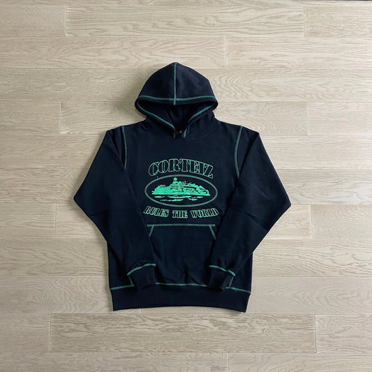 Crtez Alcatraz Hoodie - Black/Green