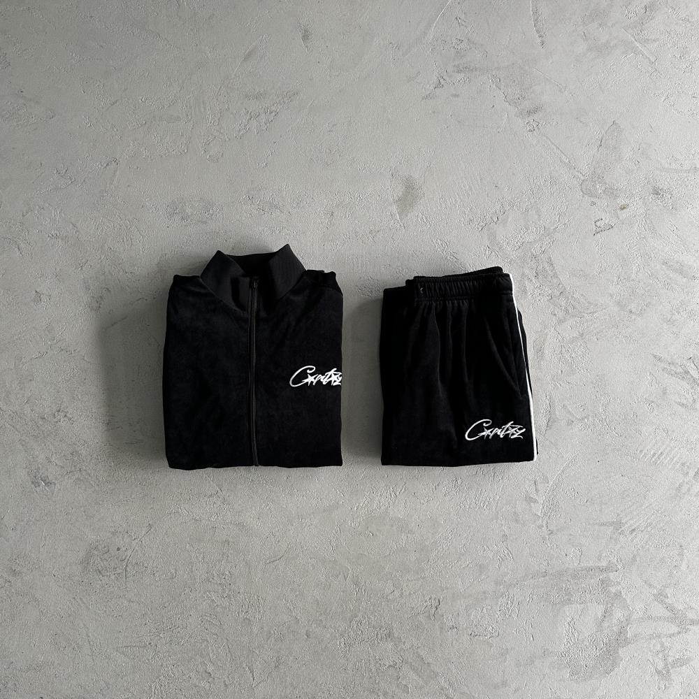 Crtez Velour Set - Black