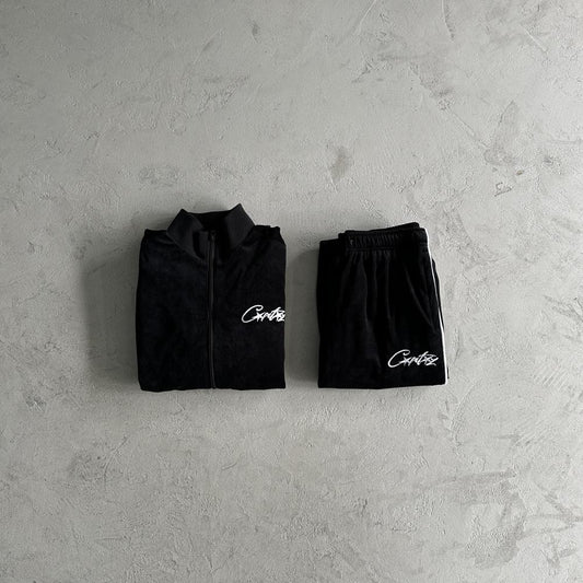 Crtez Velour Set - Black