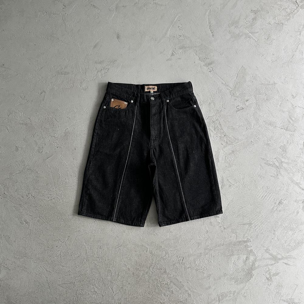 Crtez Denim Shorts - Black