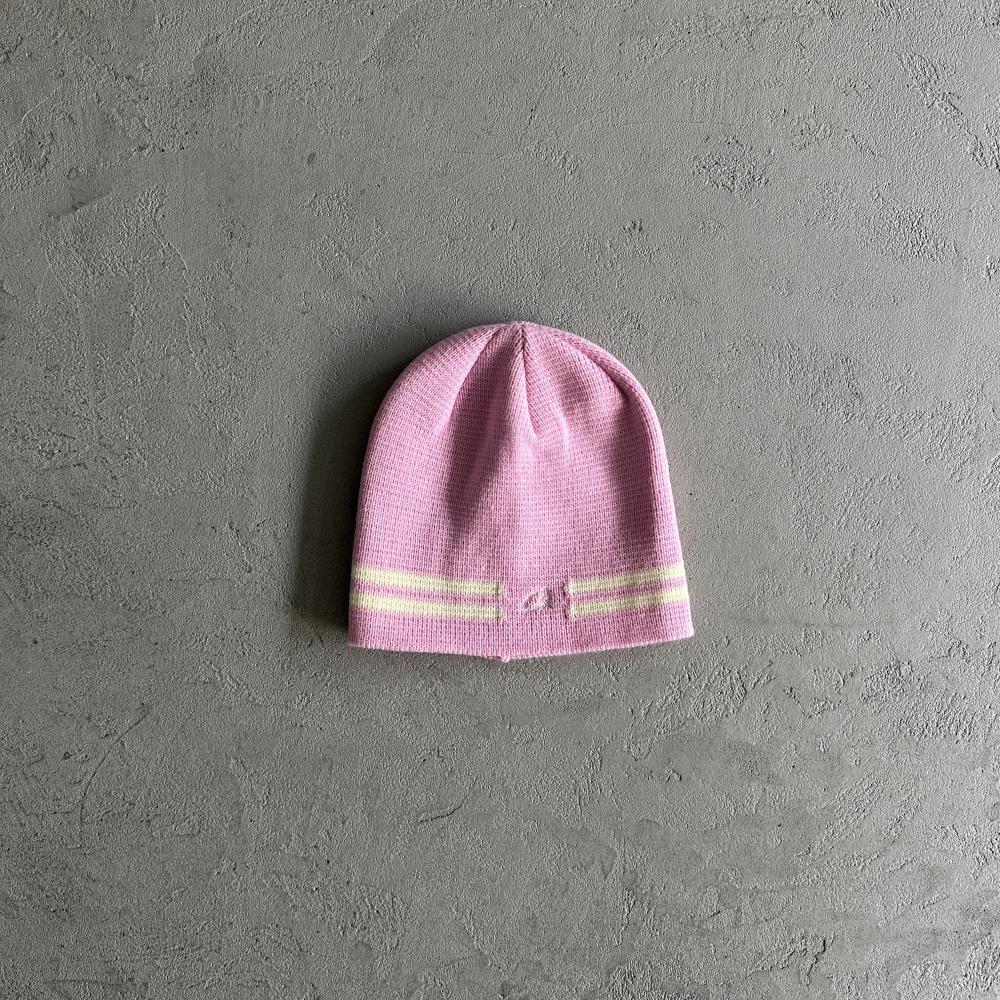Crtez Knit Stripe Beanie - Pink