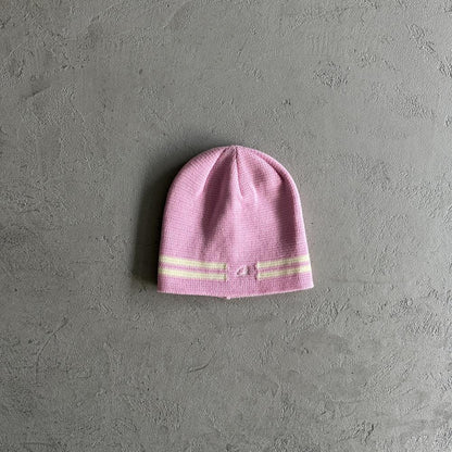 Crtez Knit Stripe Beanie - Pink