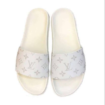LV Monogram Slides - White