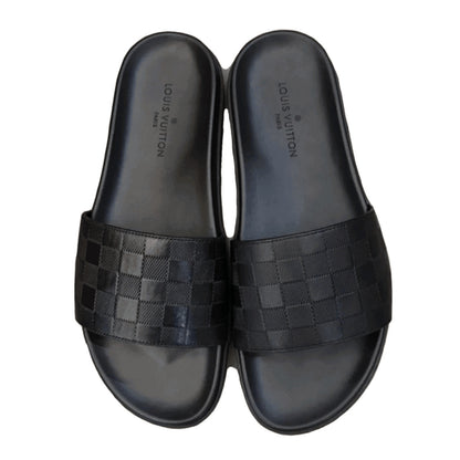 LV Damier Slides - Black