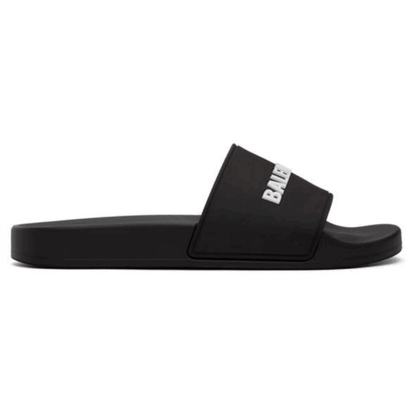 Balenciaga Pool Slide Sandals - Black