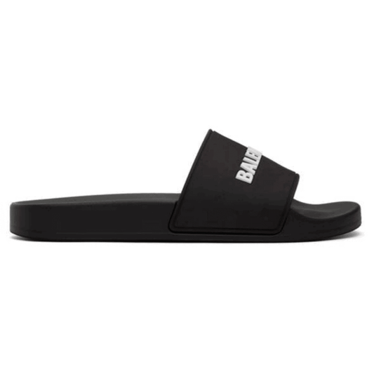 Balenciaga Pool Slide Sandals - Black