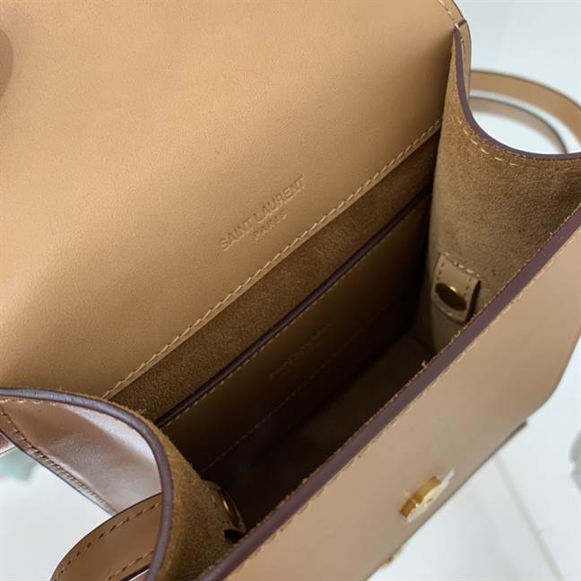 YSL Kaia North/South Satchel - Beige