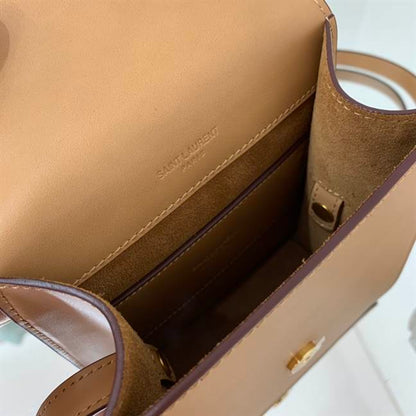YSL Kaia North/South Satchel - Beige