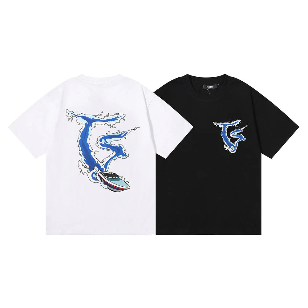 TS Speedboat T-Shirt - Black/White