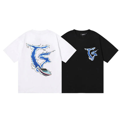 TS Speedboat T-Shirt - Black/White