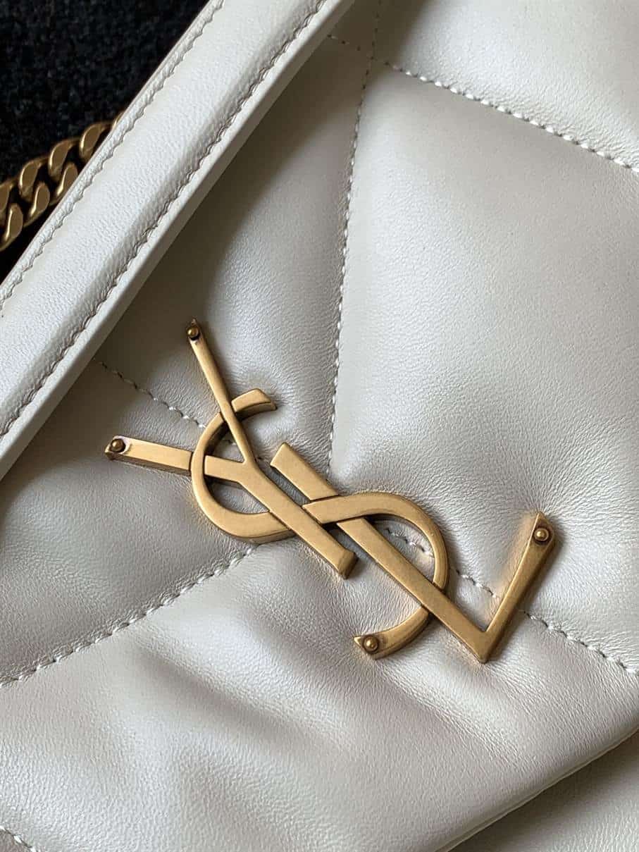 YSL Puffer Small Bag - White