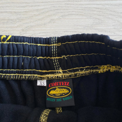 Crtez All Over Print Joggers - Black/Yellow