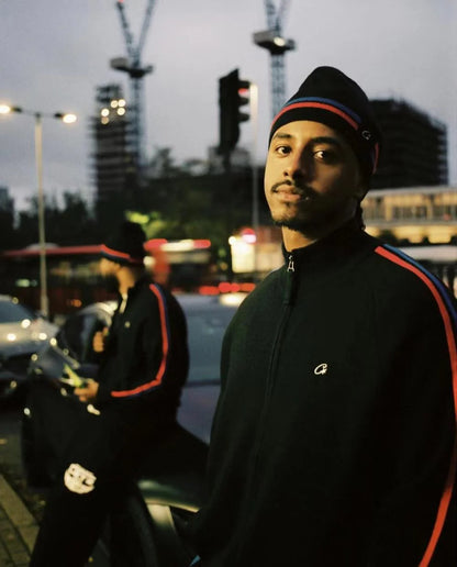 Crtez Knit Zip-Up Fleece - Black
