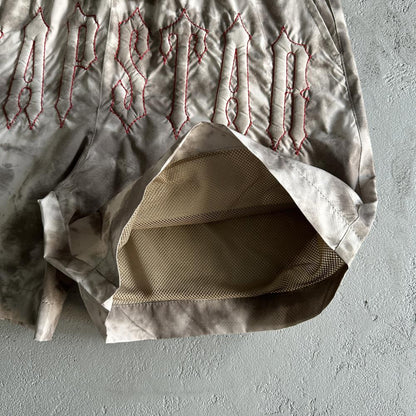 TS Washed Arch Shorts - Brown
