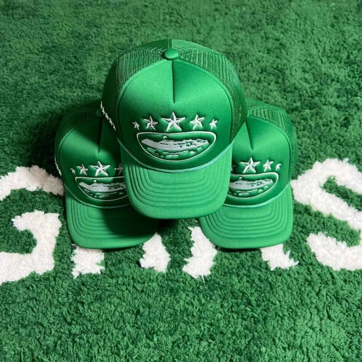 Crtez 5 Star Embroidery Trucker Caps