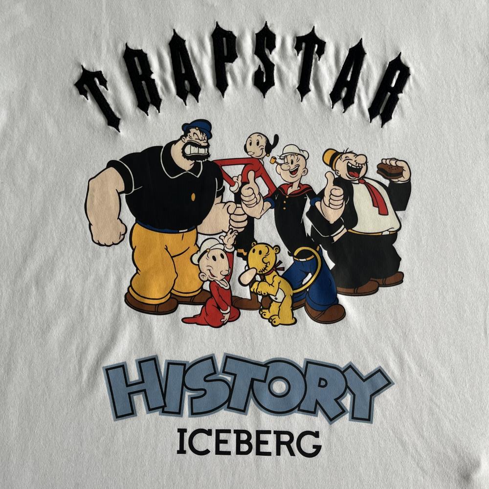 TS Iceberg Popeye Printed T-Shirt - Black/White