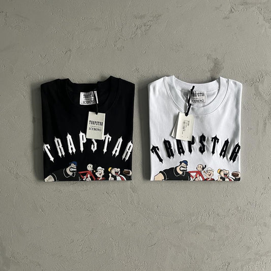 TS Iceberg Popeye Printed T-Shirt - Black/White