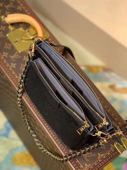 LV Multi Pochette Side Bag - Black