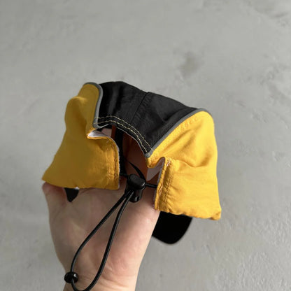 Crtez Drawstring Cap - Black/Yellow