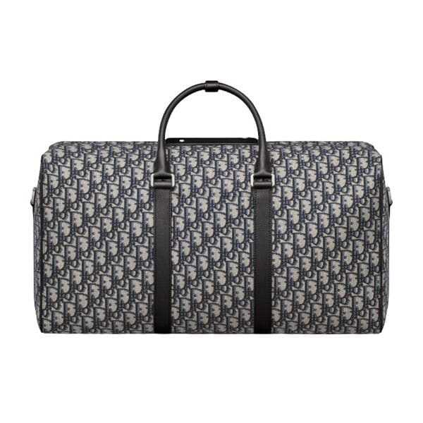 Dior Lingot 50 Oblique Duffle Bag - Beige/Black