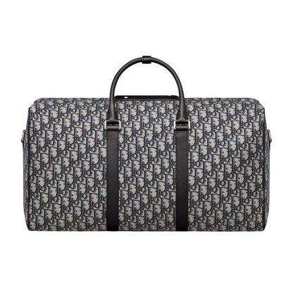 Dior Lingot 50 Oblique Duffle Bag - Beige/Black