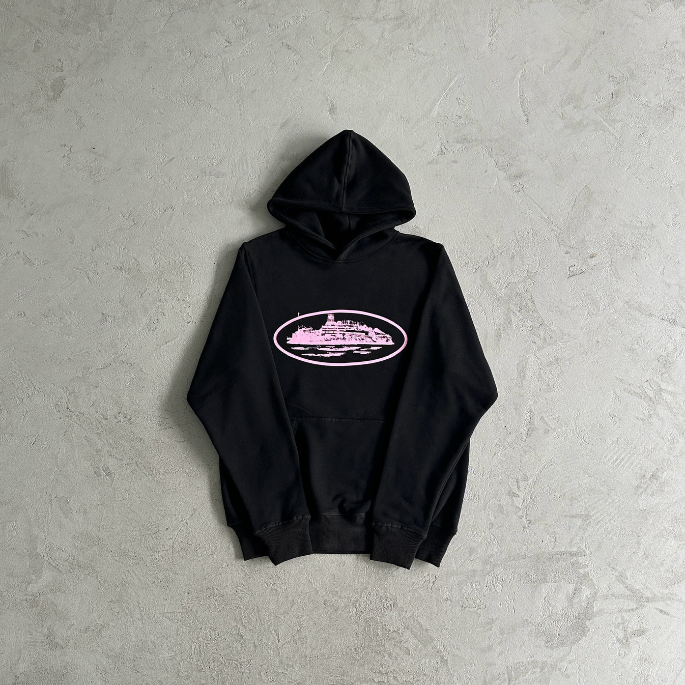 Crtez Alcatraz Logo Hoodie - Pink