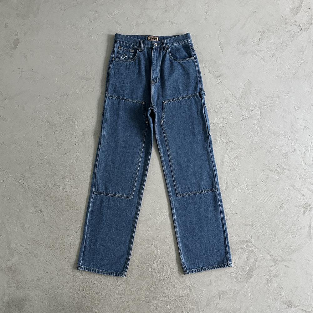 Crtez C-Star Denim Work Pants - Blue