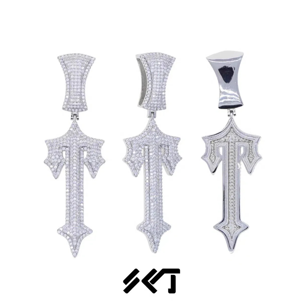TS Iced Out Necklaces - Silver/Gold