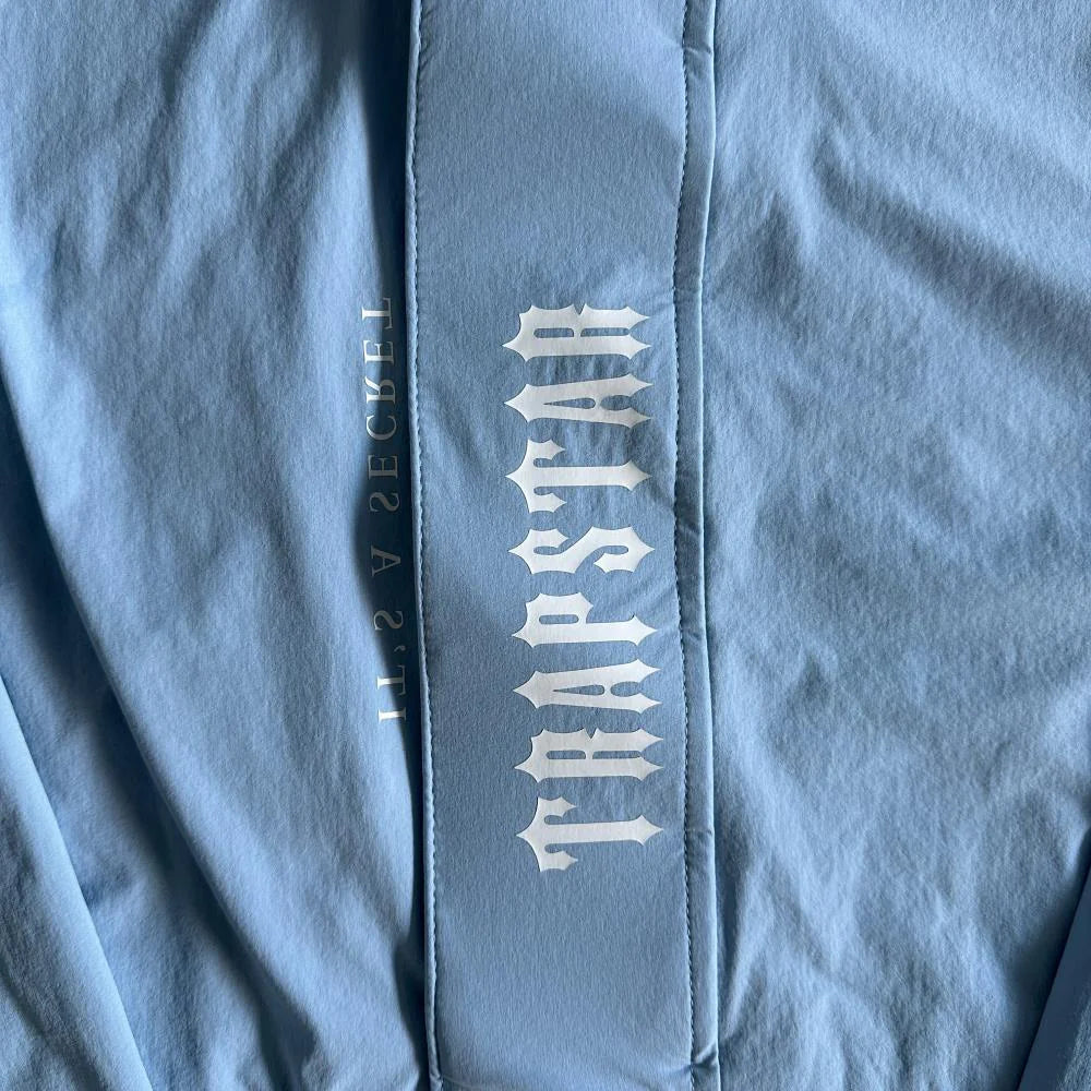 TS Decoded Windbreaker Jacket - Light Blue